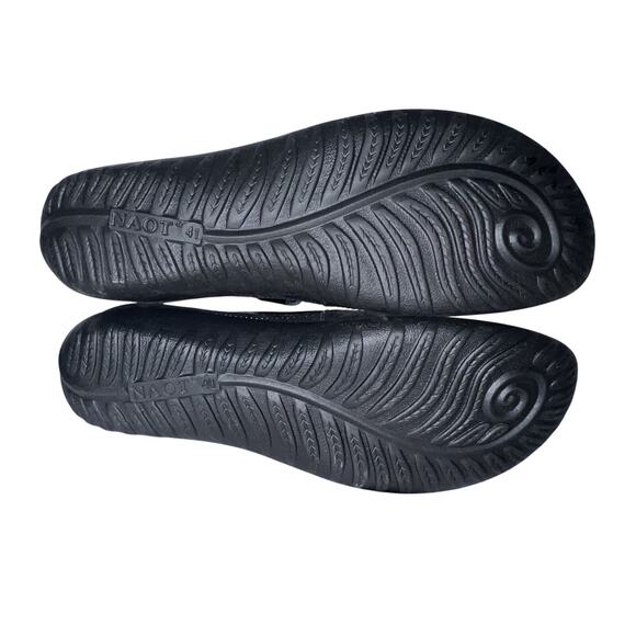 NAOT Shoes MISMATCH Size 9/40 10/41 Metallic Gray Leather KIREI Mary Janes Flats - Picture 9 of 9